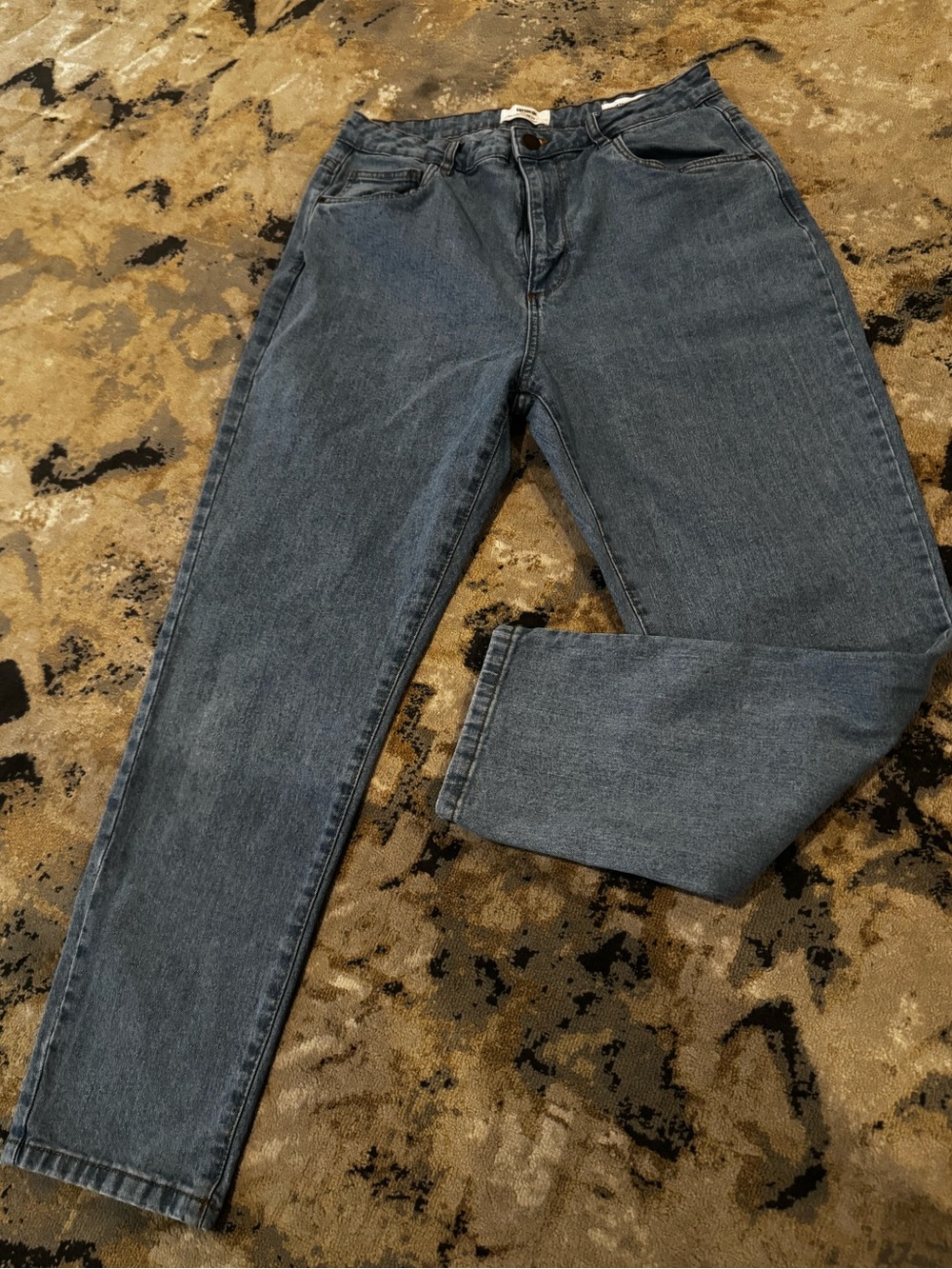 Cotton On Women's Ankle-Length Cropped Jeans in Dark Blue Wash